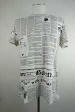 JOHN GALLIANO MAGLIA UOMO TG VI T-SHIRT MAN ITALY COTONE VINTAGE CASUAL  LOGO