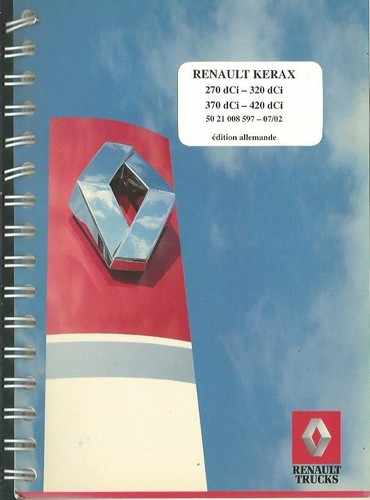 Camion renault kerax manuale - kerax,