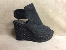 SCARPE DONNA CASTANER SABOT LANA GRIGIO USATE WOMEN SHOES HEELS