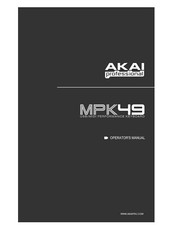 Akai MPK49 Owners Instruction