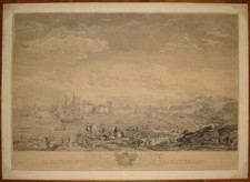 Stampa antica old print Le Bas Port de Marseille Marsiglia France XIX secolo