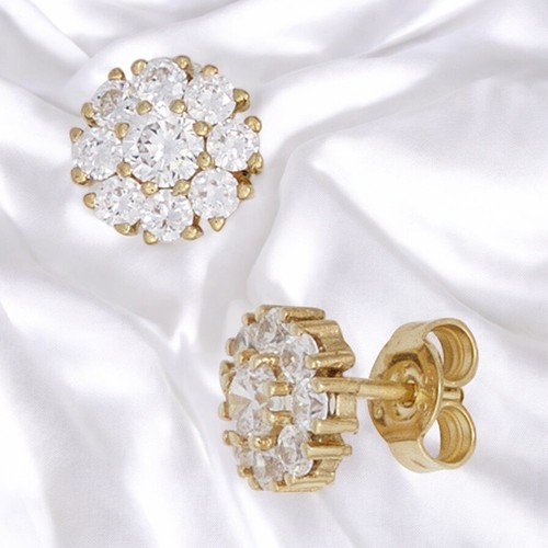 Orecchini fiore oro 375 - ,