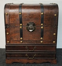 Forziere portaposate in legno – Scrigno contenitore – Portaoggetti anni ‘90