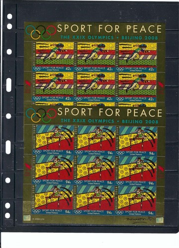 Set fogli sport - peace, 2008