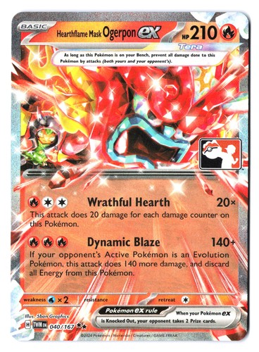 Hearthflame mask ogerpon - hearthflame, ex