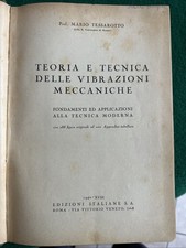TESSAROTTO TEORIA E TECNICA DELLE VIBRAZIONI MECCANICHE INGEGNERIA