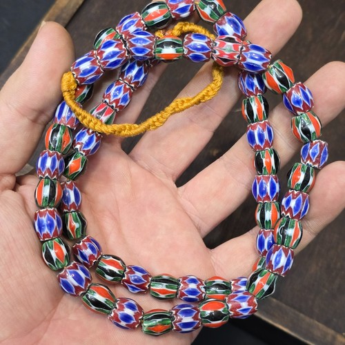 Collana vintage blu-verde