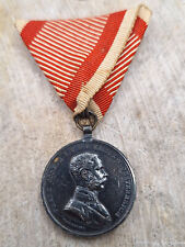 Austria medaglia al valore imperatore Francesco Giuseppe ordine d'argento ono...