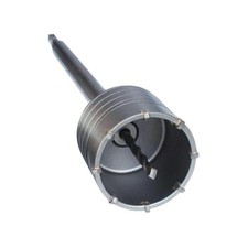 FRESA PER MURO CAROTATRICE TAZZA 120 MM BARRA ASTA SDS PLUS 35 CM TRAPANO