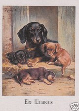 EX LIBRIS BOOKPLATE GERMAN