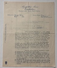 Lettera autografa Manifattura Bosco “Cisitalia”