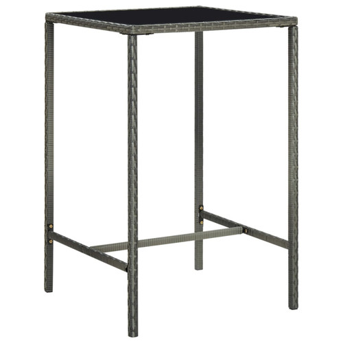 Tavolo bar grigio 70x70x110cm - tavolo,