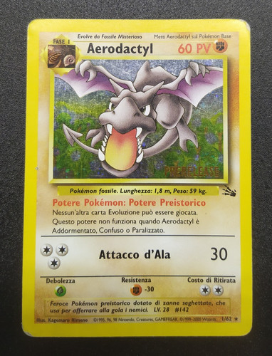 Aerodactyl holo prerelease - aerodactyl,