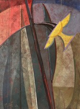 Quadro floreale cubista