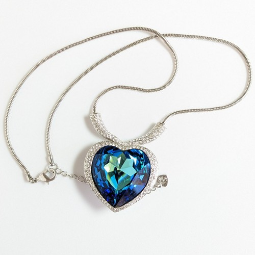 Collana qianse blu cristallo - collana,