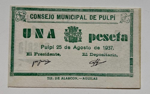 Billete local municipal - local, /