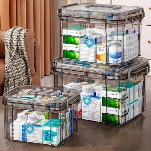 Scatola organizer trasparente - organizer,
