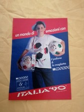 PUBBLICITA' ORIGINALE ADVERTISING PALLONI MONDO "ITALIA 90"