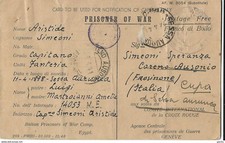 CARTOLINA PRIGIONIERI POW CAMP