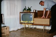 Man with TV Television and