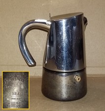 Caffettiera Pintinox Bella . BRA - da 3 tazze in acciaio . Coffee maker Moka