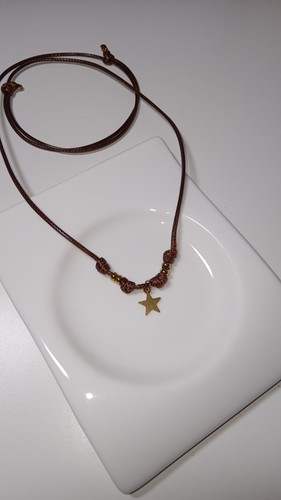 Collana choker cordino cerato