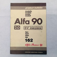 Alfa Romeo Product bulletin