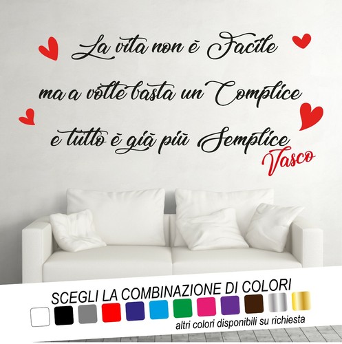 Adesivo murale frase brava - adesivo,