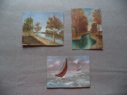 Quadro miniatura tempera - , su