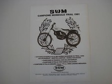 advertising Pubblicità 1981 MOTO SWM 320 TL 320 NW TRIAL