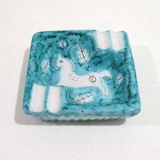 Posacenere vintage MCM Cantagalli cavallo maiolica Guido Gambone ceramica italiana