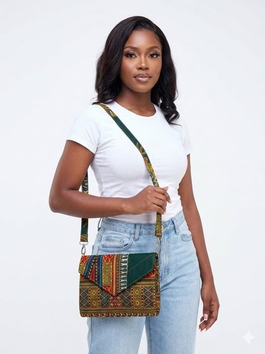 Borsa tracolla africana - a,