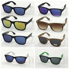 OCCHIALI DA SOLE UOMO DONNA  LENTI A GOCCIA VINTAGE A SPECCHIO VARI COLORE 