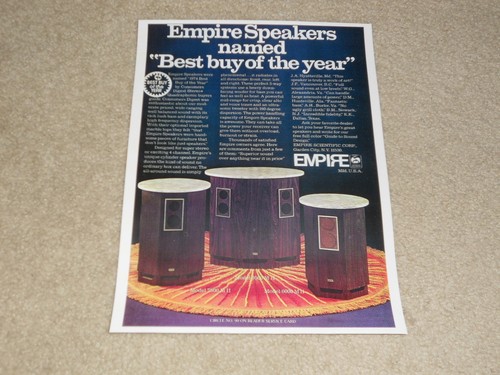 Empire speaker 1974 9500 - speaker, ad,