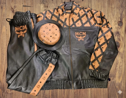 Set tuta vintage - mcm, pelle