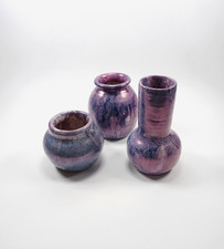 3 Vasi vasetti vintage ceramica sarda Sassari Pulli Sardegna design moderno