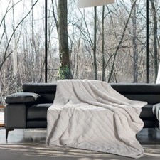 Plaid in pelliccia doubleface