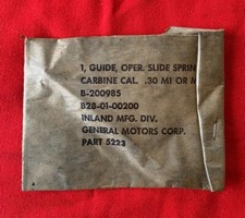 #35 WW2 M1 M2 30 CARABINA USA GUIDA MOLLA DI RINCULO (ENTROTERRA) mai usata NOS
