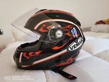 CASCO MOTO INTEGRALE VEMAR nero/rosso XS-54