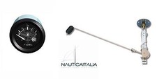 INDICATORE LIVELLO CARBURANTE CON SENSORE GALLEGGIANTE 12V KIT -OSCULATI 2716000