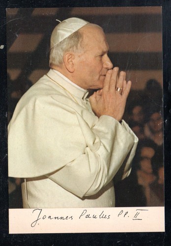 Cartolina papa giovanni paolo - giovanni,