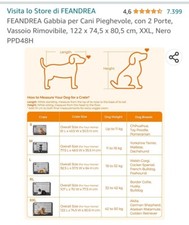 Gabbia per Cani Trasporto Trasportino Auto Cane Animali Recinto Pieghevole Ferro