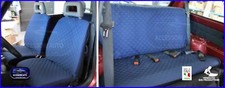 Coprisedili Fiat Panda 4x4 1986>2003 fodere su misura copri sedili rombi blu 