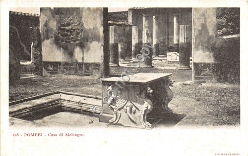 Cartolina pompei casa - cartolina,