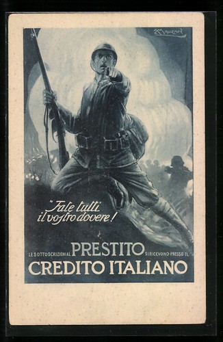 Cartolina artista mauzan - d'artista,