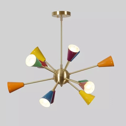 Lampadario sputnik ottone - sputnik,