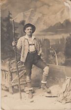 $CT/ Cartolina Fotografica - GIOVANE UOMO IN COSTUME TIROLESE