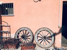 ruote di antichi carri in legno e ferro diametro 1 mt