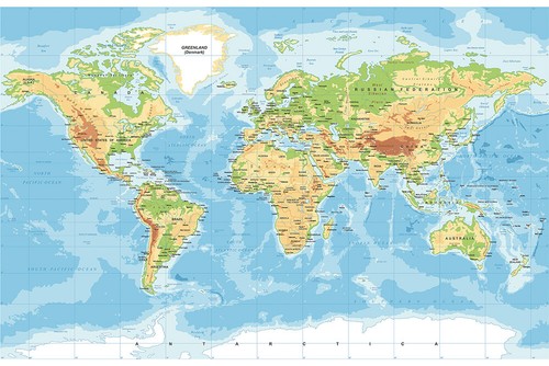 Mappa del mondo wall chart - mondo,