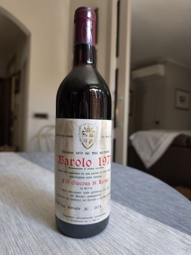 Lotto bottiglie barolo 1971 - lotto,